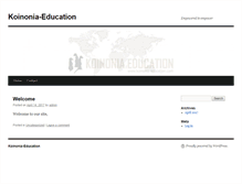 Tablet Screenshot of koinonia-education.com